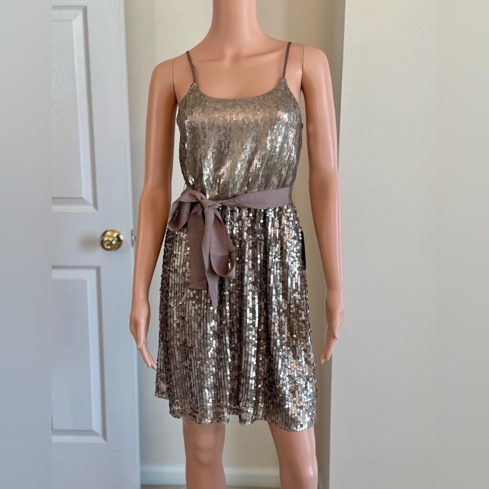 NWT Express Prom Glam Sequin Mini Dress MSRP $108 XS Party Cocktail Dance - Picture 2 of 10